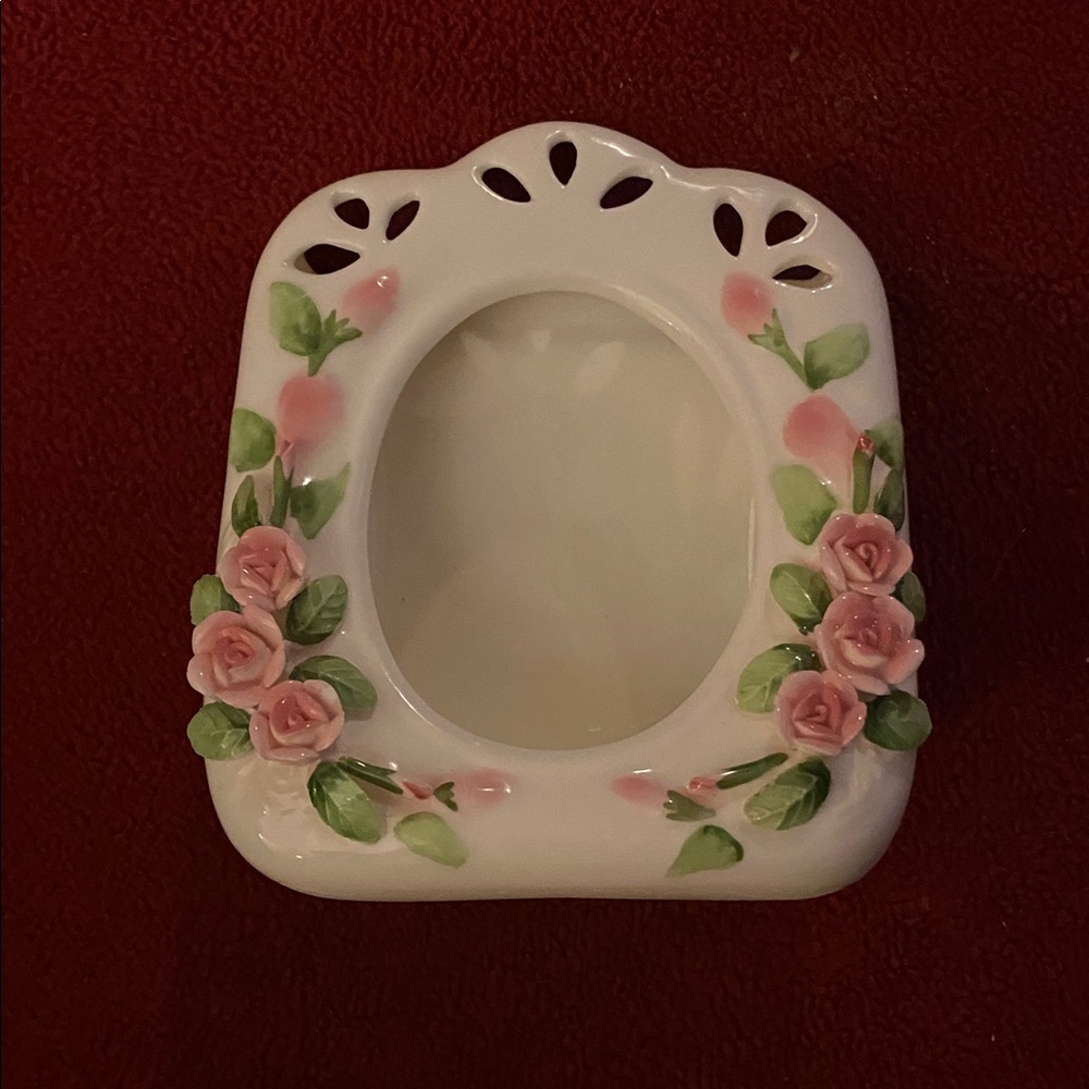 Floral Ceramic Picture Frame